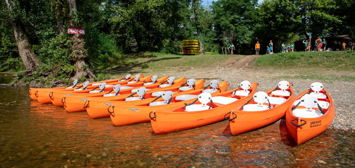 Sortie canoe familiale parcours facile montignac