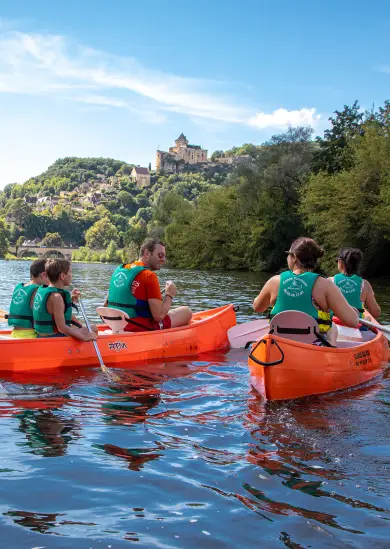 Parcours canoë de 16 km sur la Dordogne – découverte intermédiaire des villages perchés